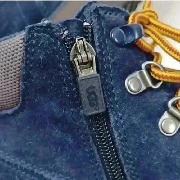 UGG Blue Boots with Cream Interior - Picture 13 of 14